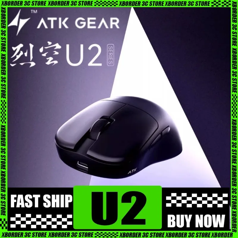ATK GEAR U2 Bluetooth Mouse Paw3950 Paw3395 Tri-mode Mouse Ergonomics Lightweight E-sports Game Dedicated Computer Office Gift
ATK GEAR U2 Bluetooth Mouse Paw3950 Paw3395 Tri-mode Mouse Ergonomics Lightweight E-sports Game Dedicated Computer Office Gift