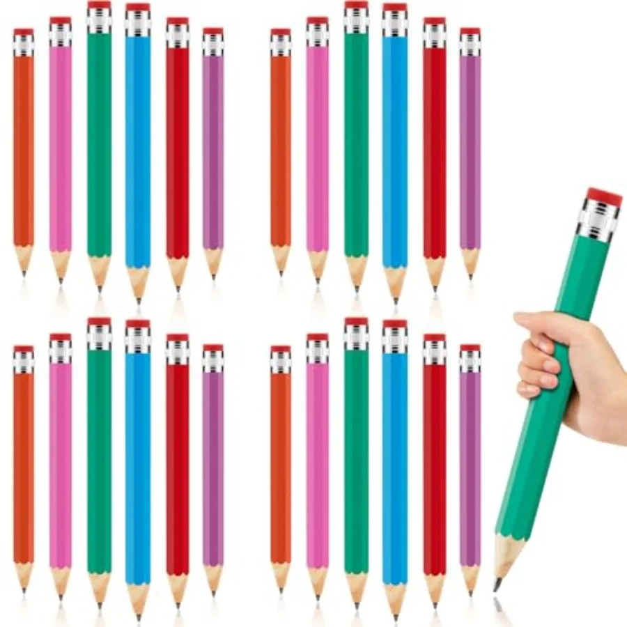 Pcs Wooden Jumbo Pencils 14 Inch Funny Big Large Novelty Pencil Wood Cool Giant Pencil for Home School Office Halloween Christm
Pcs Wooden Jumbo Pencils 14 Inch Funny Big Large Novelty Pencil Wood Cool Giant Pencil for Home School Office Halloween Christm