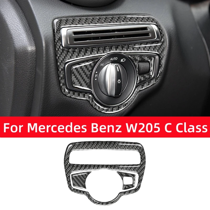 For Mercedes Benz W205 C180 C200 C300 C GLC Class Carbon Fiber Headlight Switch Knob Trim Frame Sticker Car Interior Accessories
For Mercedes Benz W205 C180 C200 C300 C GLC Class Carbon Fiber Headlight Switch Knob Trim Frame Sticker Car Interior Accessories