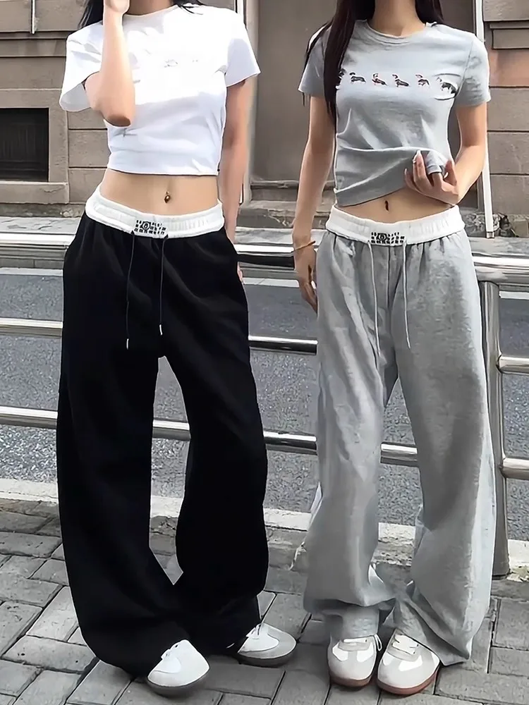 High Waist Color Blo Sports Pants Men Women Straight Leg Bend Knife Simulation Two-Piece Casual Pants Autumn Slimming
High Waist Color Blo Sports Pants Men Women Straight Leg Bend Knife Simulation Two-Piece Casual Pants Autumn Slimming