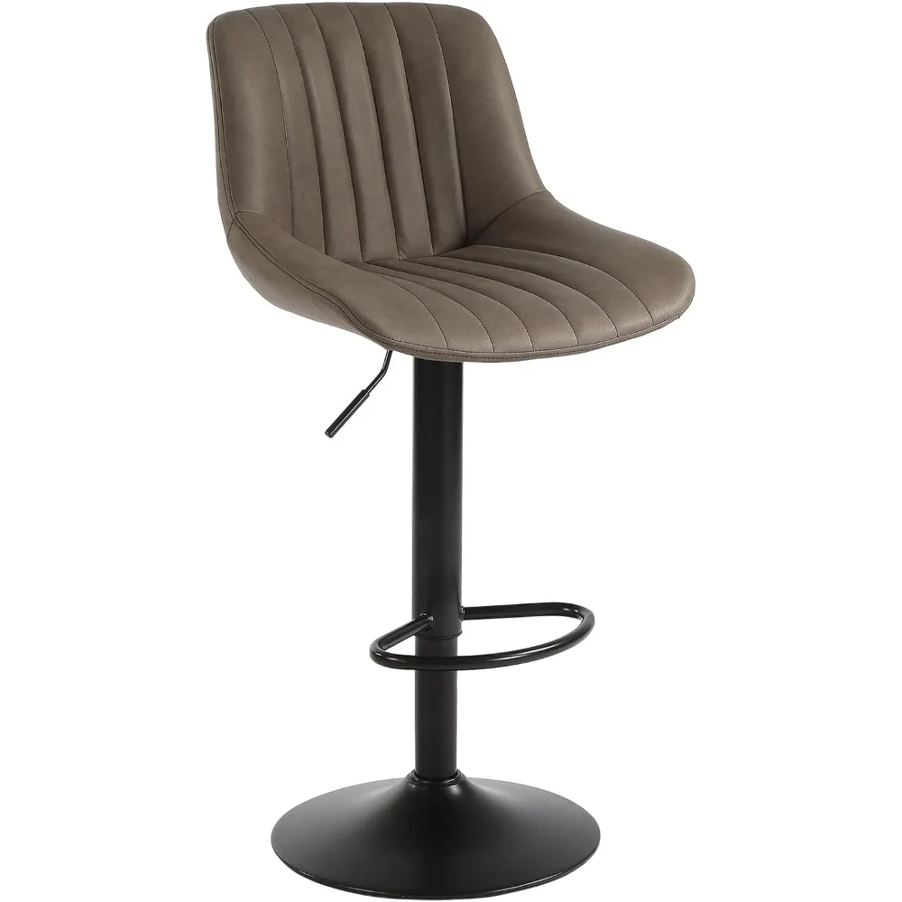 Bar Stool Set of 1, Adjustable PU Leather Bar Chairs, Swivel Counter Height Barstools with Back - Modern Armless Stool for Kitch
Bar Stool Set of 1, Adjustable PU Leather Bar Chairs, Swivel Counter Height Barstools with Back - Modern Armless Stool for Kitch
