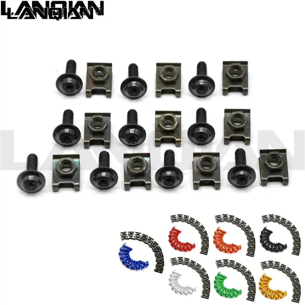silver 6mm Motorbike Fairing Bolts Kit Body Fastener Clips Screws Sport bikes for Honda CB599 CB600 HORNET CB919 CBR600 CBR900RR
silver 6mm Motorbike Fairing Bolts Kit Body Fastener Clips Screws Sport bikes for Honda CB599 CB600 HORNET CB919 CBR600 CBR900RR