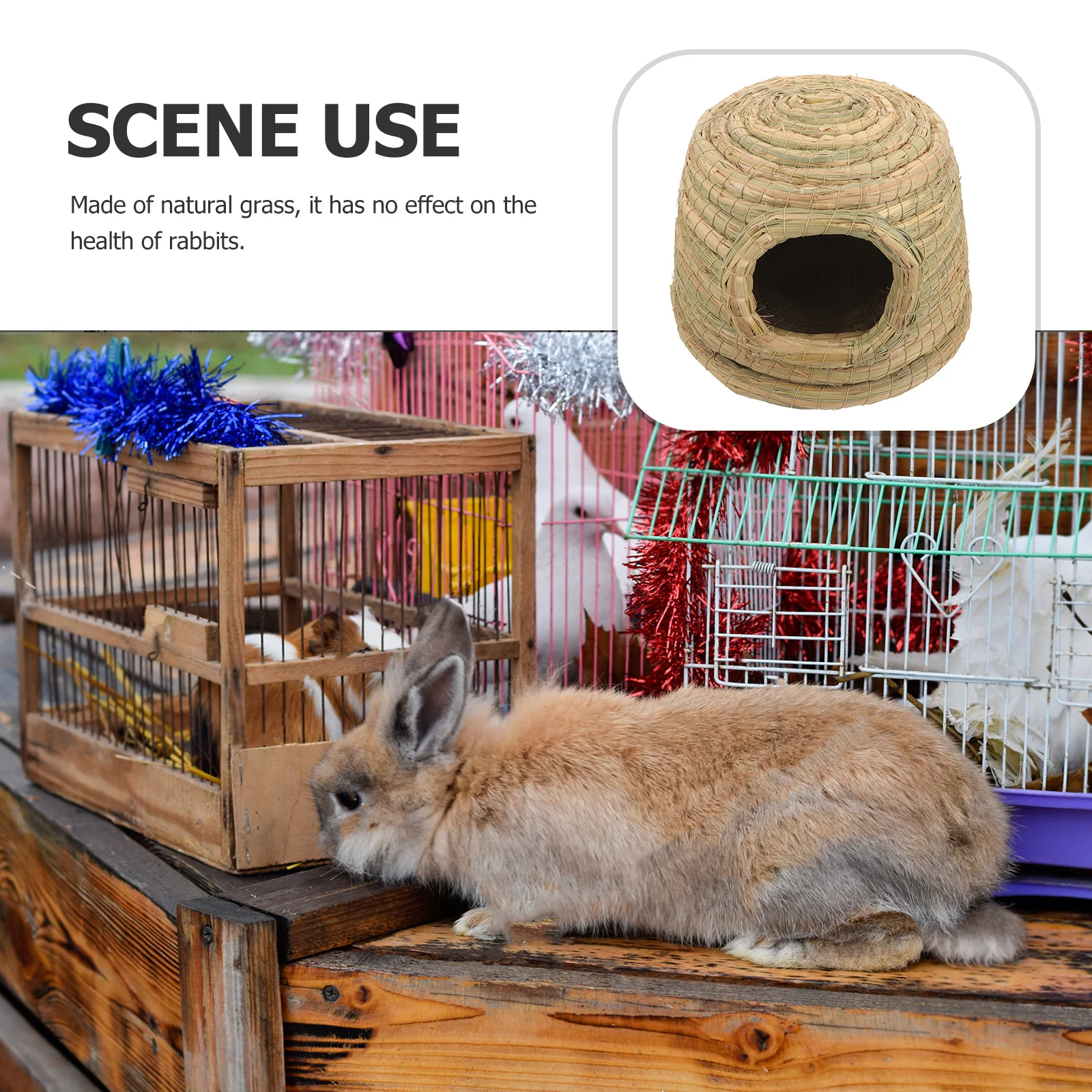 Rabbit Grass House Soft Woven Nest Resting Hiding Bed for Rabbits Guinea Pigs Hamsters Indoor Hideout Rabbit Grass House
Rabbit Grass House Soft Woven Nest Resting Hiding Bed for Rabbits Guinea Pigs Hamsters Indoor Hideout Rabbit Grass House