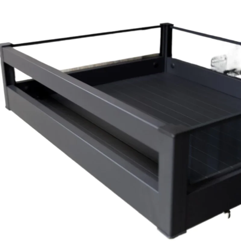 Aluminum alloy glass multi-layer combination drawer basket, multi-functional storage tool
Aluminum alloy glass multi-layer combination drawer basket, multi-functional storage tool