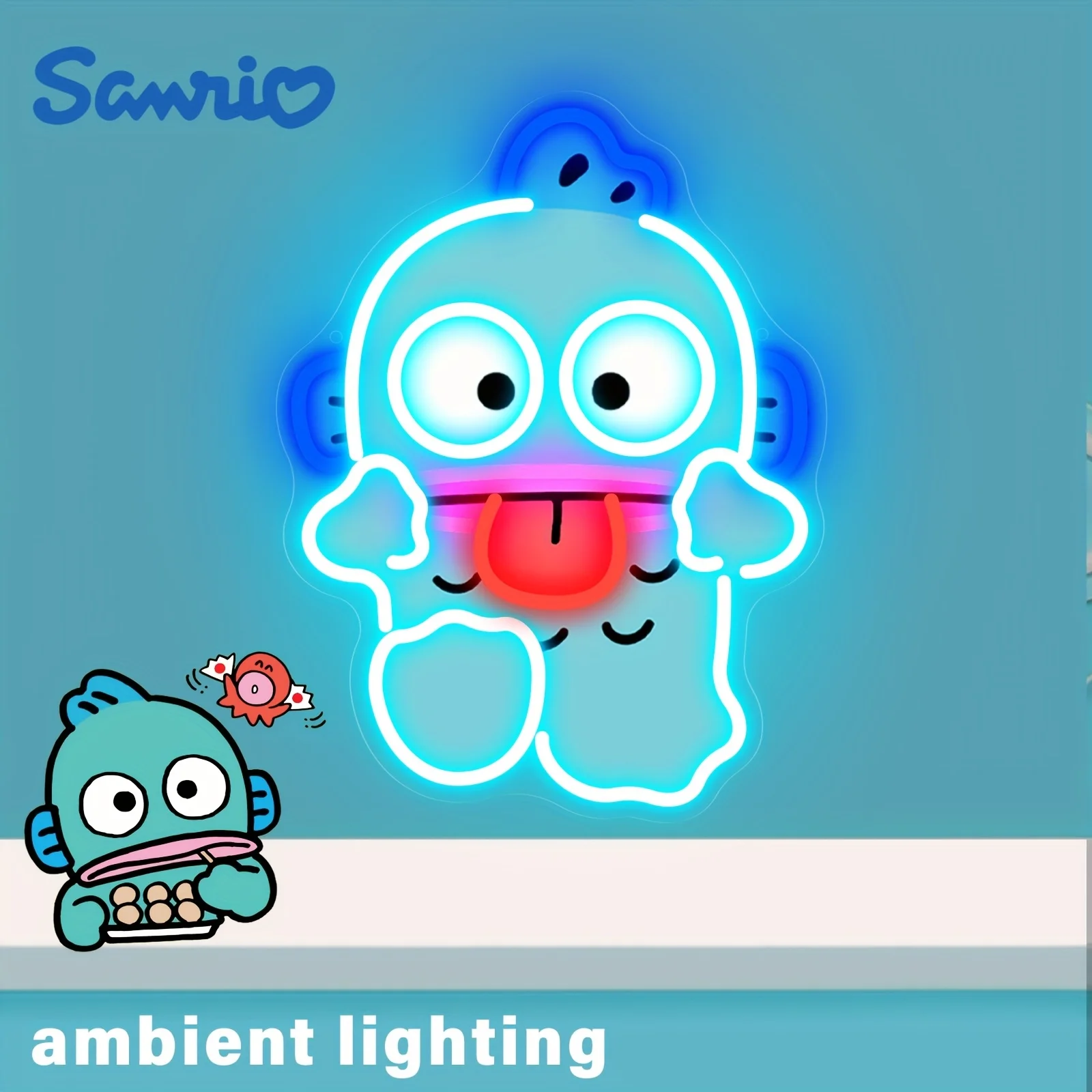 Cute Hangyodon Neon Sign USB LED Night Light Room Decor Lamp Lighting for Bedroom Gaming Setup Wall Art Gift Home Decoration
Cute Hangyodon Neon Sign USB LED Night Light Room Decor Lamp Lighting for Bedroom Gaming Setup Wall Art Gift Home Decoration