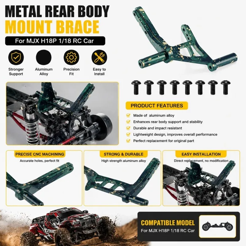 A63T-Rear Bodywork Connector Kit For RC Car For MJX 1/18 H18P Upgrade Accessory Parts