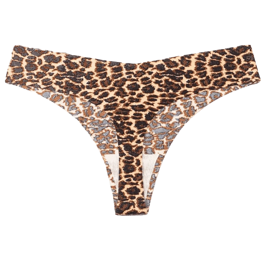 Fashion Ice Silk Women's Thongs Thin Low Waist Leopard Print Panties Lingerie Female Underwear Yoga
Fashion Ice Silk Women's Thongs Thin Low Waist Leopard Print Panties Lingerie Female Underwear Yoga