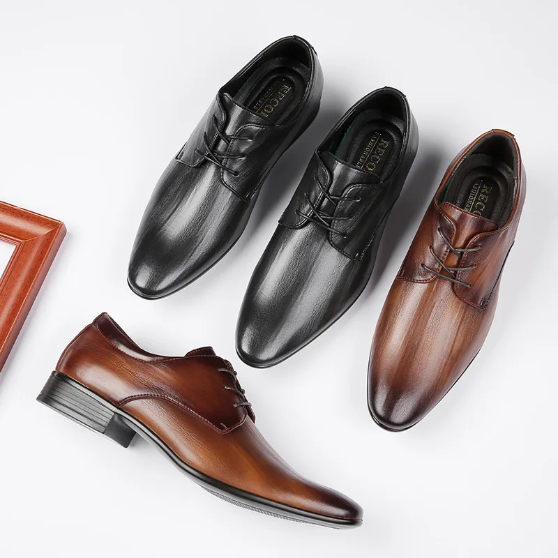 2024 New Lace Pointed Business Leather Formal Wear Soft Soled Casual Office Gentlemen Trendy Men's Shoes Men Flats туфли Loafers
2024 New Lace Pointed Business Leather Formal Wear Soft Soled Casual Office Gentlemen Trendy Men's Shoes Men Flats туфли Loafers