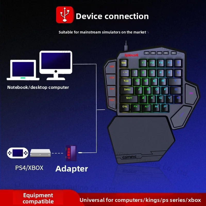 One-handed mechanical keyboard Wired wireless dual-mode pluggable e-sports game special board
One-handed mechanical keyboard Wired wireless dual-mode pluggable e-sports game special board
