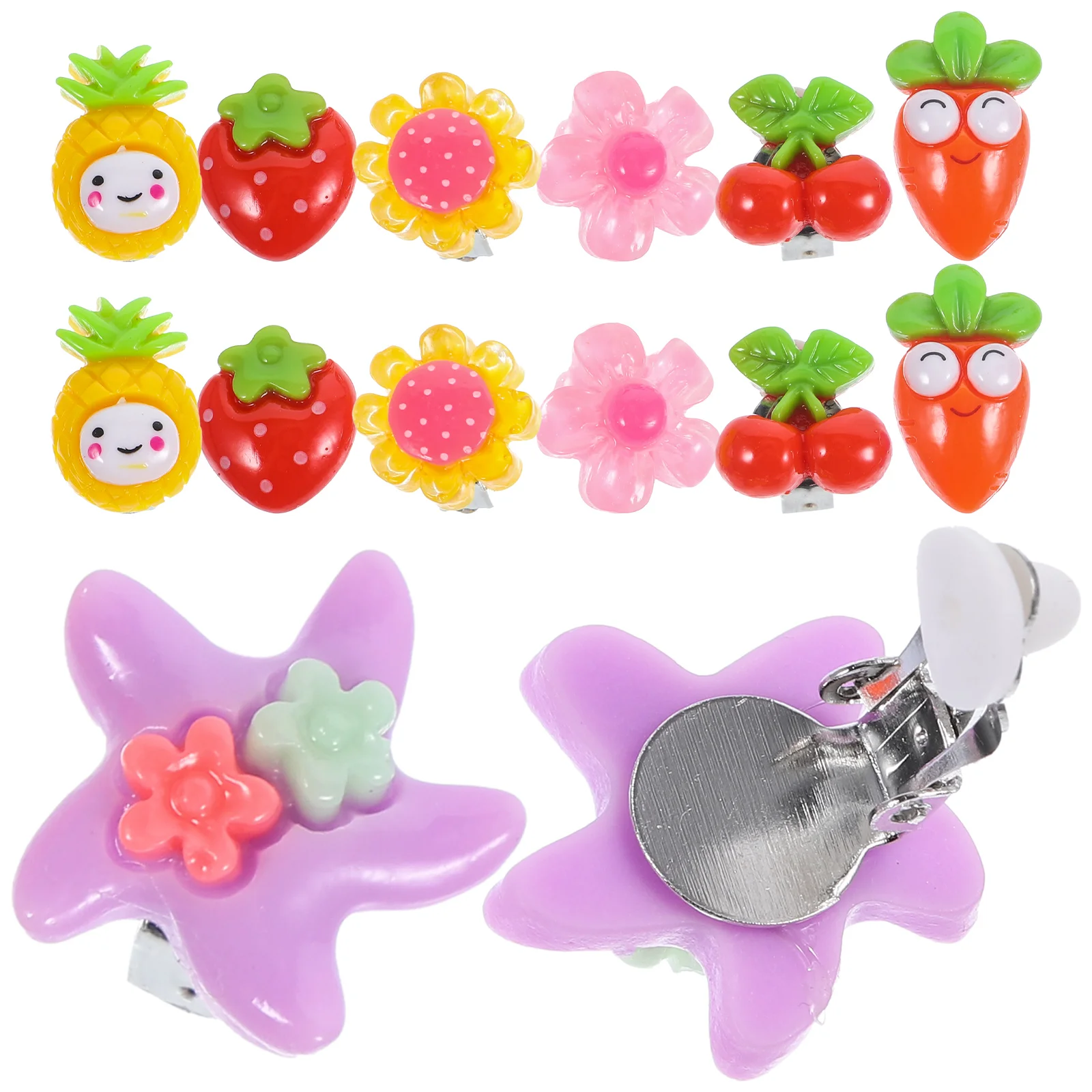 7 Pairs Flower Clips Girls Cartoon Clip On Earrings Sunflower Design Lightweight Daily Wear Party Accessories Safe Material
7 Pairs Flower Clips Girls Cartoon Clip On Earrings Sunflower Design Lightweight Daily Wear Party Accessories Safe Material