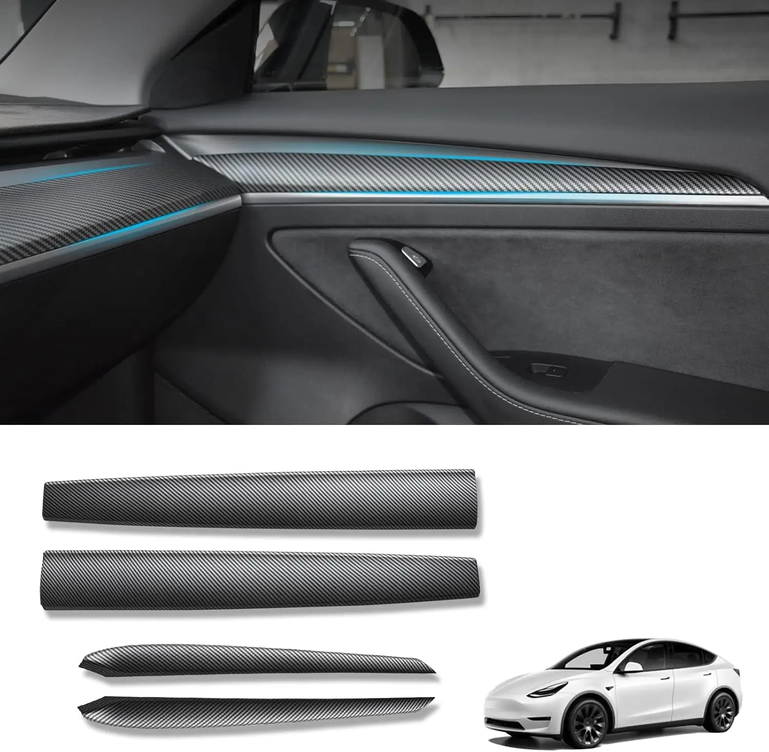Dashboard Cover Wrap&Front Door Inner Armrest Panel Cover Trim For Tesla Model 3 2021-2023 Tesla Model Y 2020-2024 Car Stickers
Dashboard Cover Wrap&Front Door Inner Armrest Panel Cover Trim For Tesla Model 3 2021-2023 Tesla Model Y 2020-2024 Car Stickers