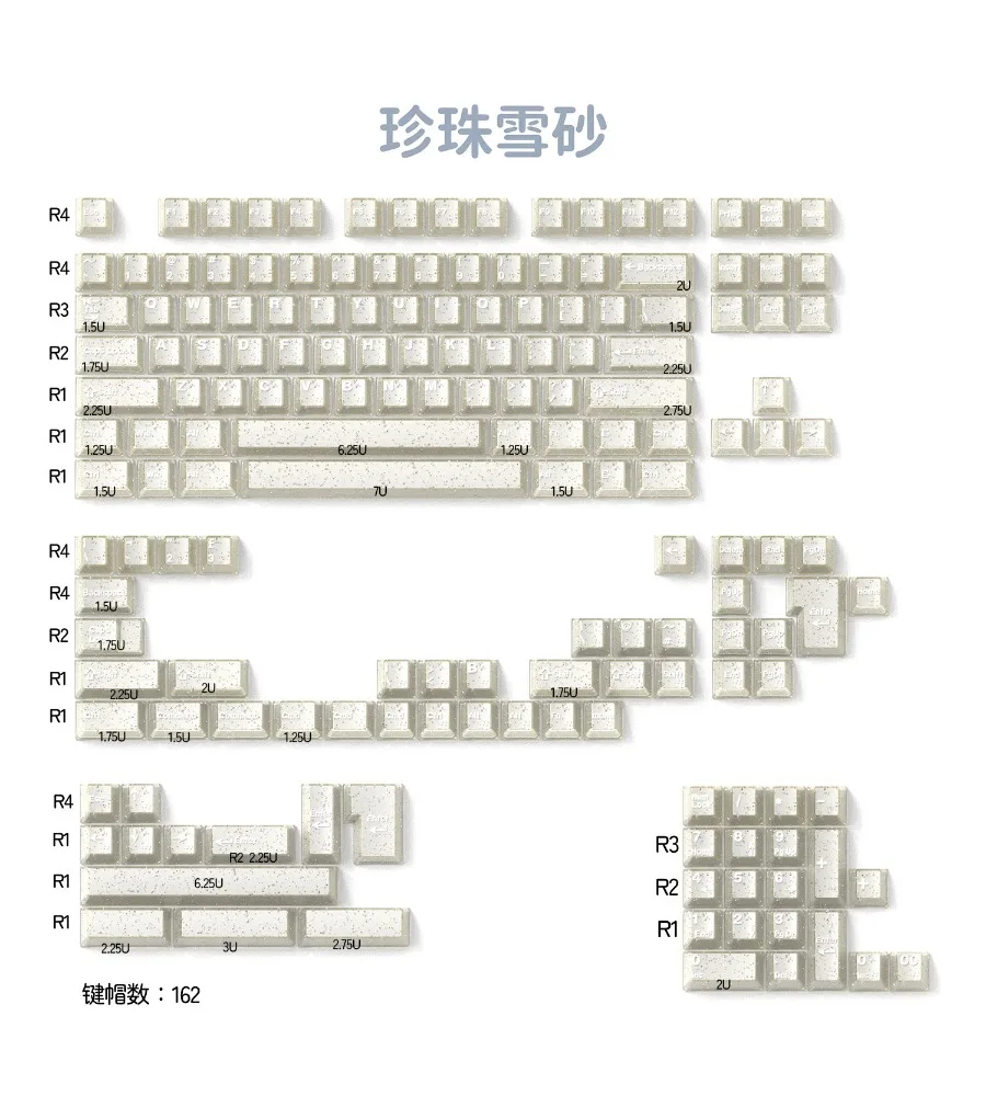 Keycaps crystal jelly PBT + PC full set original shiny white marble/pink jade/jade semi-transparent magnetic switch keyboard
Keycaps crystal jelly PBT + PC full set original shiny white marble/pink jade/jade semi-transparent magnetic switch keyboard