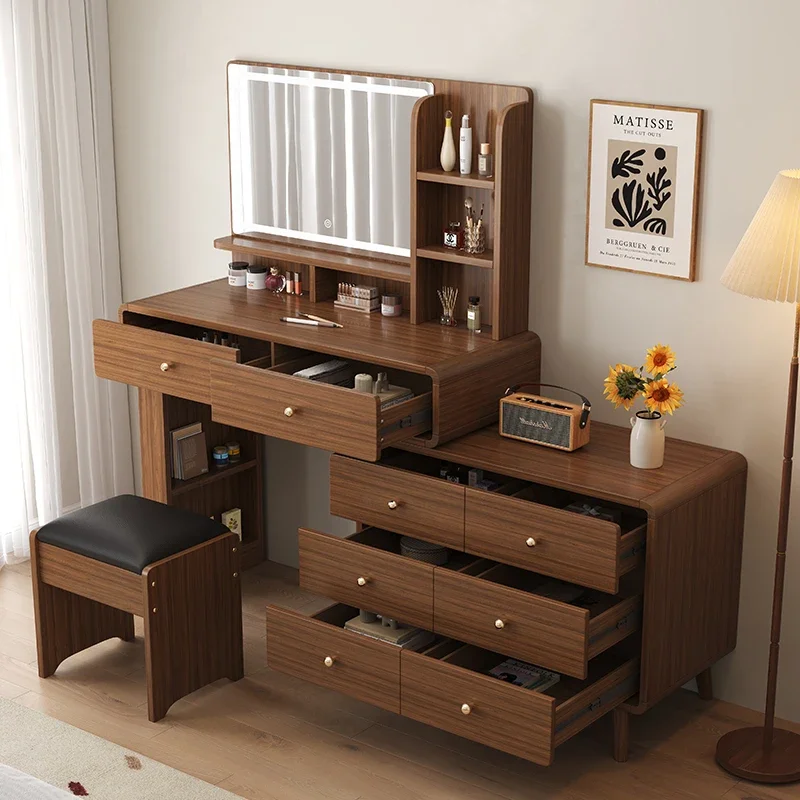 Новинка 2025, роскошный туалетный столик для макияжа для спальни с подсветкой и зеркалом, туалетный столик, комод, мебель для хранения в спальне
Новинка 2025, роскошный туалетный столик для макияжа для спальни с подсветкой и зеркалом, туалетный столик, комод, мебель для хранения в спальне