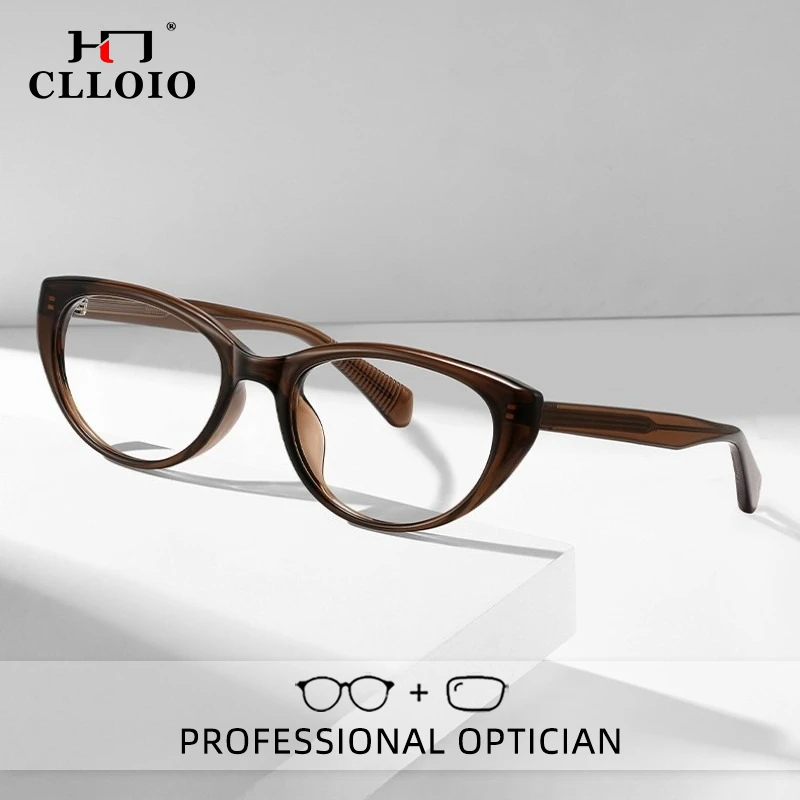 CLLOIO Classic Trendy Retro Anti Blue Light Anti-Reflective TR90 Cat Eye Myopia Glasses Progressive Prescription Reading Glasses
CLLOIO Classic Trendy Retro Anti Blue Light Anti-Reflective TR90 Cat Eye Myopia Glasses Progressive Prescription Reading Glasses