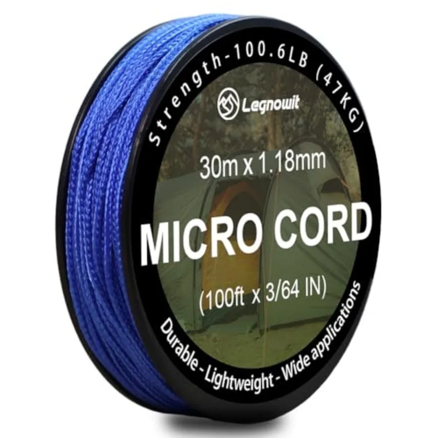 Micro Paracord, 1.18mm x 100Feet Thin Mini Utility Braided Small Paracord for Crafting, DIY Project, Camping and More
Micro Paracord, 1.18mm x 100Feet Thin Mini Utility Braided Small Paracord for Crafting, DIY Project, Camping and More