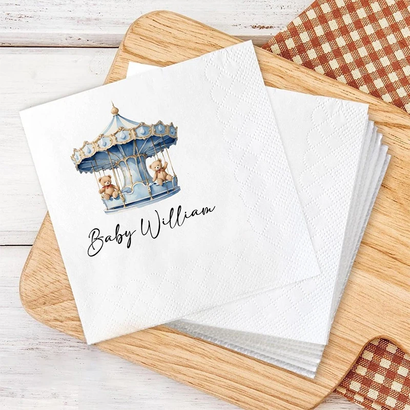 Custom Baby Shower Teddy Bear Themed Napkins, Personalized Baby Shower Cocktail Napkins, Printed Party Decorations
Custom Baby Shower Teddy Bear Themed Napkins, Personalized Baby Shower Cocktail Napkins, Printed Party Decorations