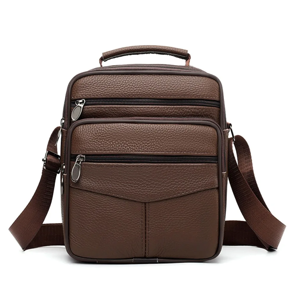 Natural Leather Men's Leather Handbag Tablet Compartment Shoulder Strap Genuine Leather Shoulder Bag Messenger Style Small Size
Natural Leather Men's Leather Handbag Tablet Compartment Shoulder Strap Genuine Leather Shoulder Bag Messenger Style Small Size