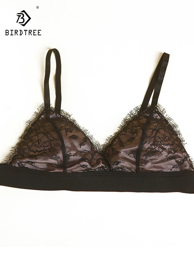Birdtree 2PCS 100%Mulberry Silk French Underwear Fashionable Eyelash Sexy Lace Triangle Cup Steel Ring Free Bra 2023 P39348QC
Birdtree 2PCS 100%Mulberry Silk French Underwear Fashionable Eyelash Sexy Lace Triangle Cup Steel Ring Free Bra 2023 P39348QC