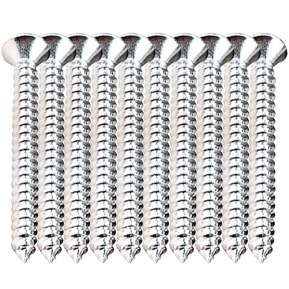 10 Pcs Stainless Steel Reinforcement Plate Screws Neck Metal Guitar Connecting Board Replacement Bass Part Joint Back
10 Pcs Stainless Steel Reinforcement Plate Screws Neck Metal Guitar Connecting Board Replacement Bass Part Joint Back