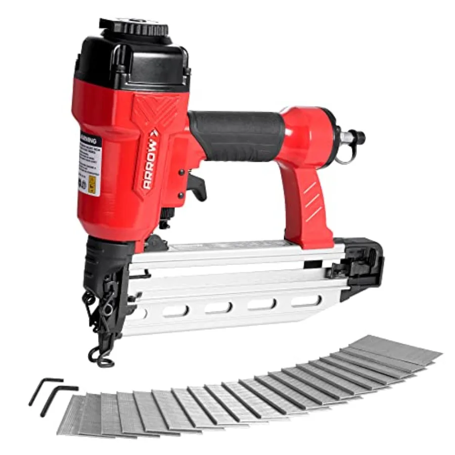 Professional 16 GA pneumatic finish nailer kit for woodworking and trim applications aluminum body black color oil-free design
Professional 16 GA pneumatic finish nailer kit for woodworking and trim applications aluminum body black color oil-free design
