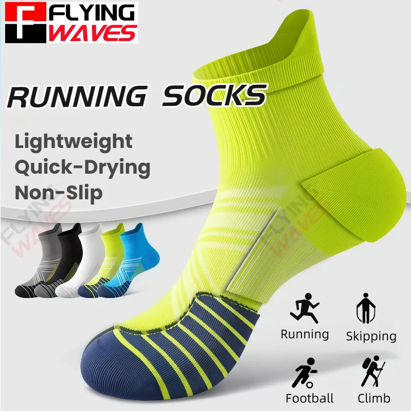 Professional Marathon Socks for Men Blister Resist Performance Crew Athletic Running Socks Quick Drying Odor Prevention Socks
Professional Marathon Socks for Men Blister Resist Performance Crew Athletic Running Socks Quick Drying Odor Prevention Socks