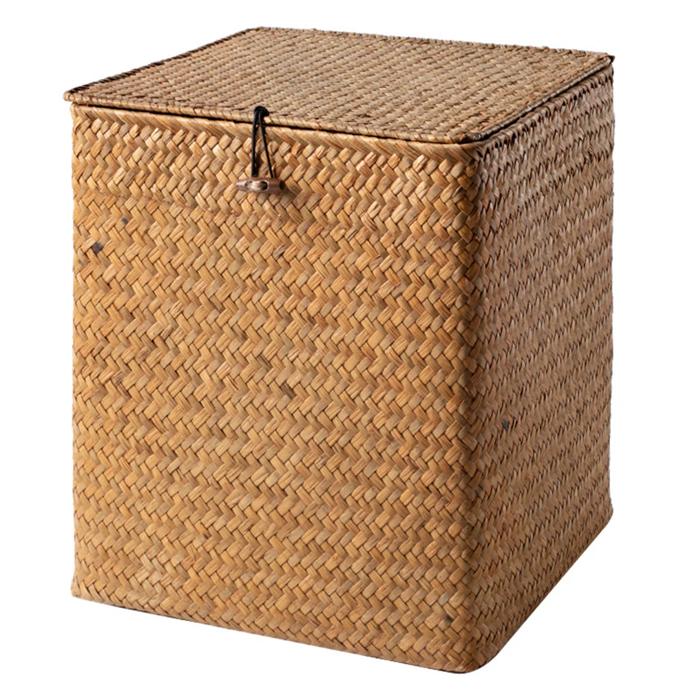 Large Capacity Camping Picnic Basket Handwoven Straw Baskets Storage Box Lid Keys Pencils Make Up Cattail Grass Decorative
Large Capacity Camping Picnic Basket Handwoven Straw Baskets Storage Box Lid Keys Pencils Make Up Cattail Grass Decorative
