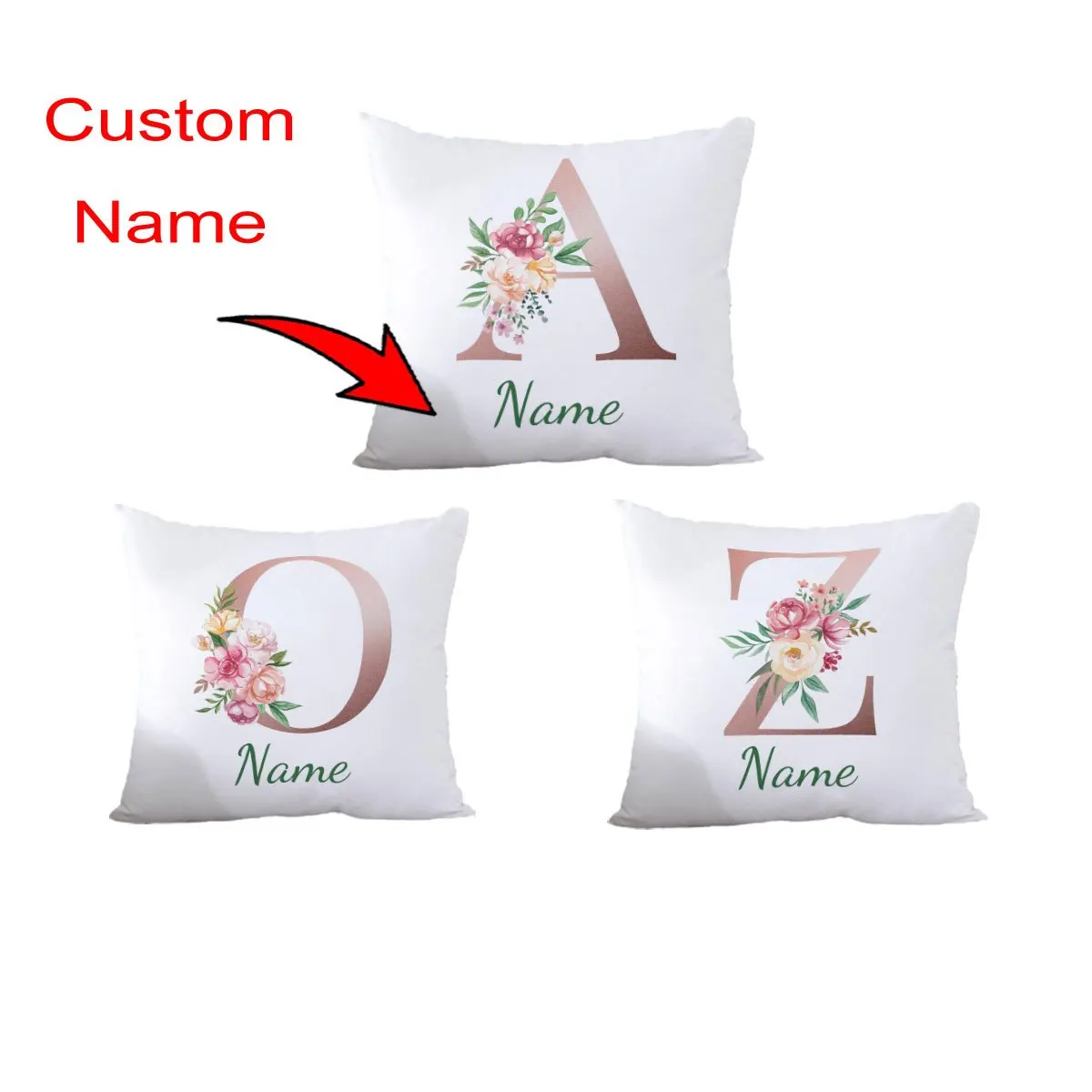 Customizable with Name Letters Fresh Flowers Customized Name Gift for Family Teacher Day Couples Cushion Cover Pillow Cover
Customizable with Name Letters Fresh Flowers Customized Name Gift for Family Teacher Day Couples Cushion Cover Pillow Cover