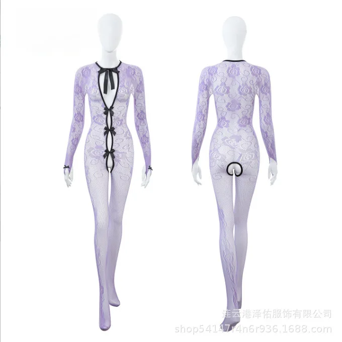 Sexy Floral Open-Crotch Bodysuit Mesh Sexy No-Undressing Flirting Sleepwear Bodysuit Pure Desire Playful For Woman Bodysuit Q1Z0
Sexy Floral Open-Crotch Bodysuit Mesh Sexy No-Undressing Flirting Sleepwear Bodysuit Pure Desire Playful For Woman Bodysuit Q1Z0