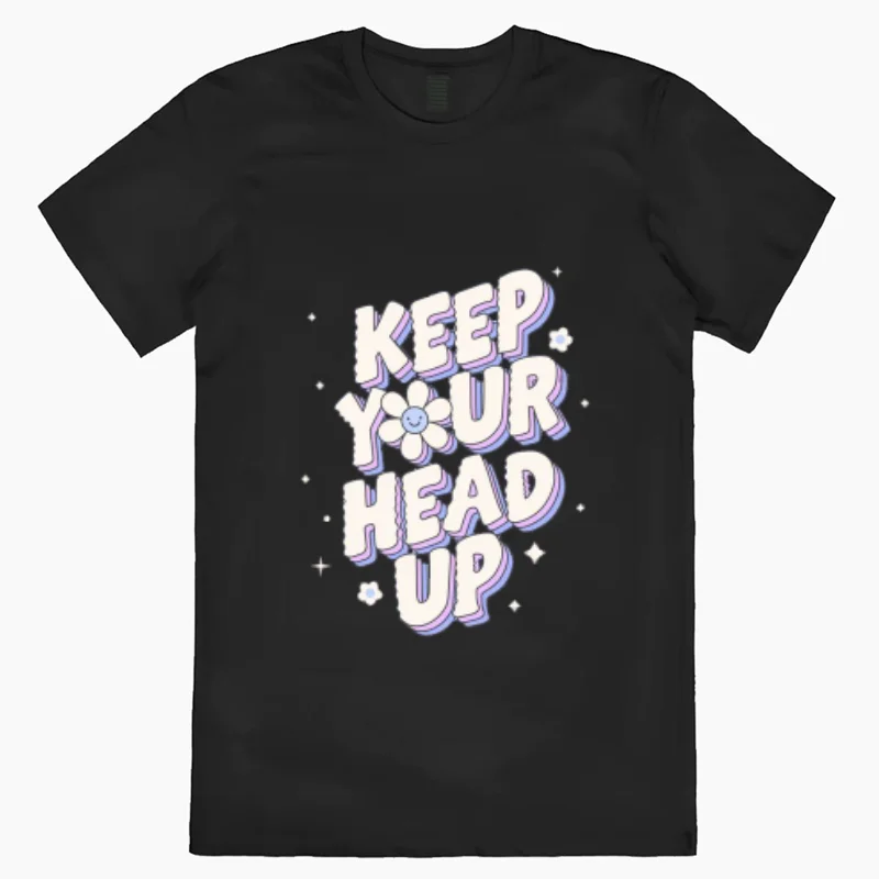 Keep Your Head Up Letter Print Crew Neck T-shirt Casual Loose Short Sleeve Fashion Summer T-Shirts Tops Women's Clothing
Keep Your Head Up Letter Print Crew Neck T-shirt Casual Loose Short Sleeve Fashion Summer T-Shirts Tops Women's Clothing