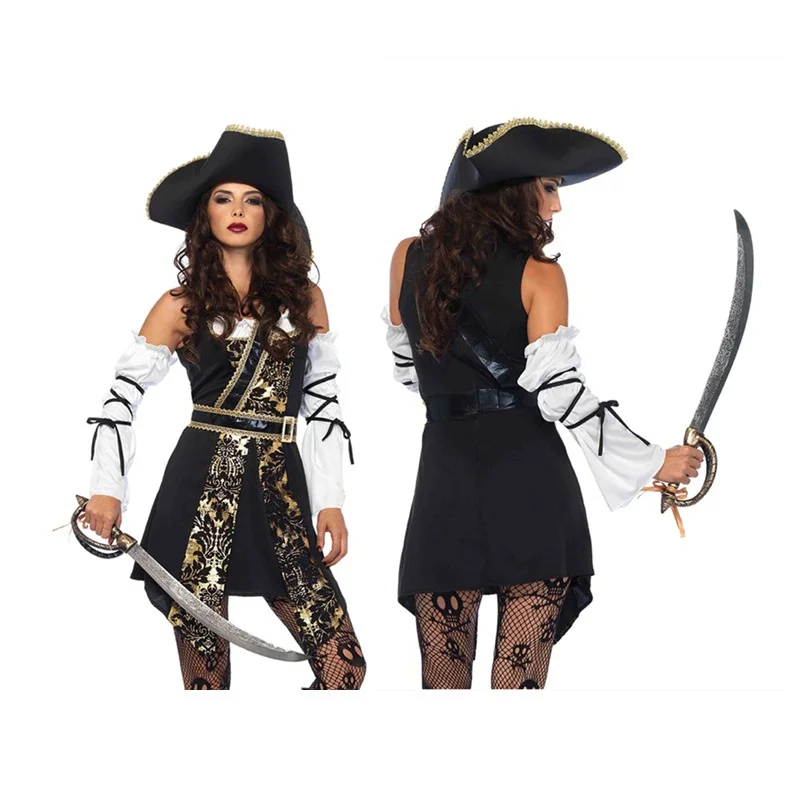 2025 New loween Ladies Pirate Role-plang Costume Stage Festival Game Women Pirate Suit Traditional Chinese Ethnic Wear
2025 New loween Ladies Pirate Role-plang Costume Stage Festival Game Women Pirate Suit Traditional Chinese Ethnic Wear
