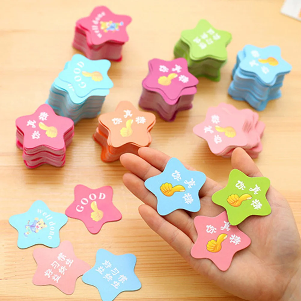100Pcs Star-Shaped Children Accumulating Boost Cards Educational Cards Classroom DIY Crafts Teaching Aids Good 
100Pcs Star-Shaped Children Accumulating Boost Cards Educational Cards Classroom DIY Crafts Teaching Aids Good