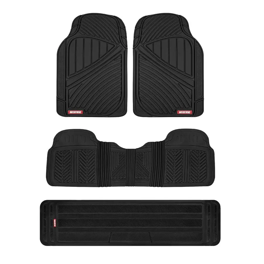 3 Row Odorless Rubber Floor Mats amp Liners for Car SUV Van, Durable Heavy Duty Polymerized Latex Full Interior Protection, Extr
3 Row Odorless Rubber Floor Mats amp Liners for Car SUV Van, Durable Heavy Duty Polymerized Latex Full Interior Protection, Extr