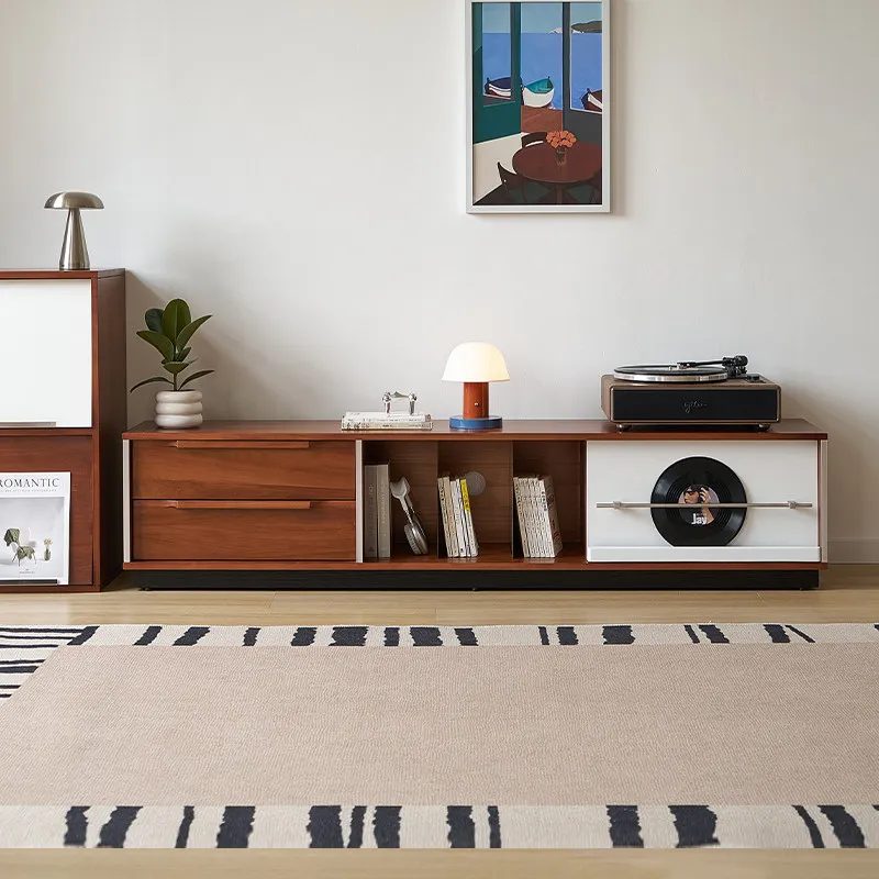 Solid wood TV combination cabinet Household living room storage locker
Solid wood TV combination cabinet Household living room storage locker