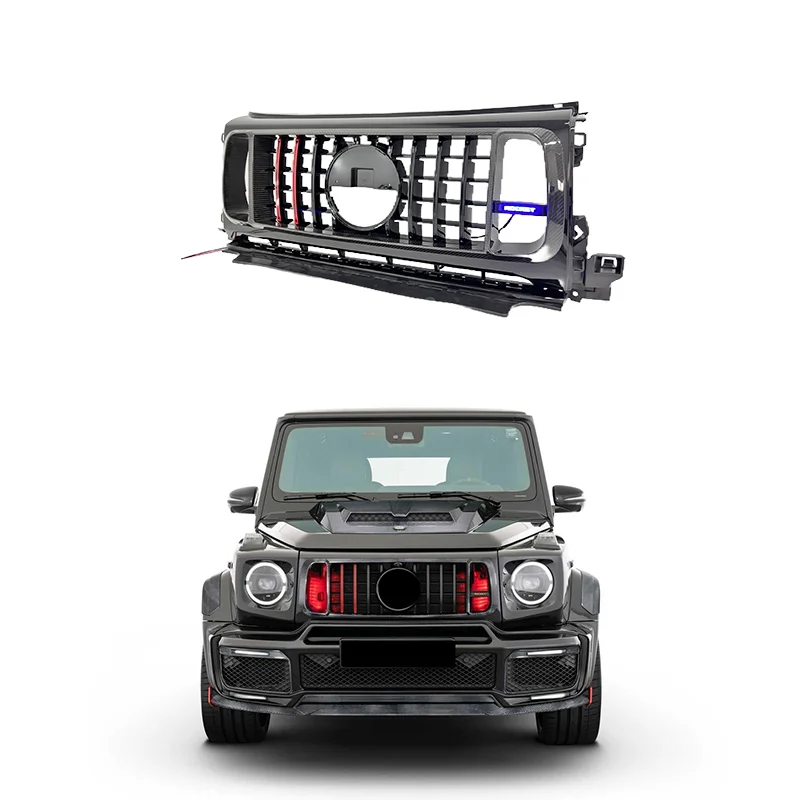 Для G Class W463a W464 G500 G63, обновление до B900 ракетного стиля, сухое углеродное волокно, передний бампер, решетка со стандартным грилем
Для G Class W463a W464 G500 G63, обновление до B900 ракетного стиля, сухое углеродное волокно, передний бампер, решетка со стандартным грилем