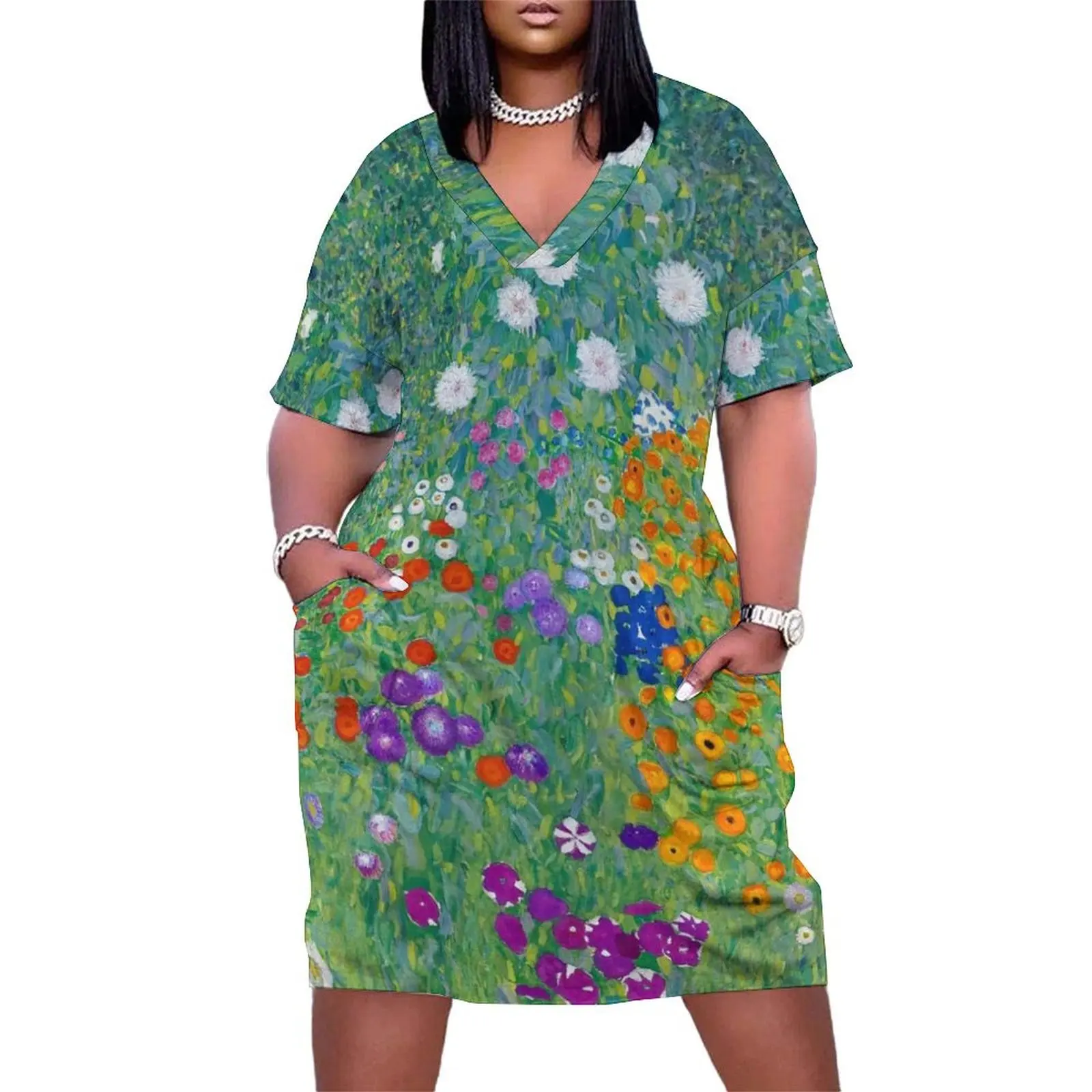 Gustav Klimt - Cottage Garden Loose Pocket Dress Woman's evening dress dresses for prom
Gustav Klimt - Cottage Garden Loose Pocket Dress Woman's evening dress dresses for prom