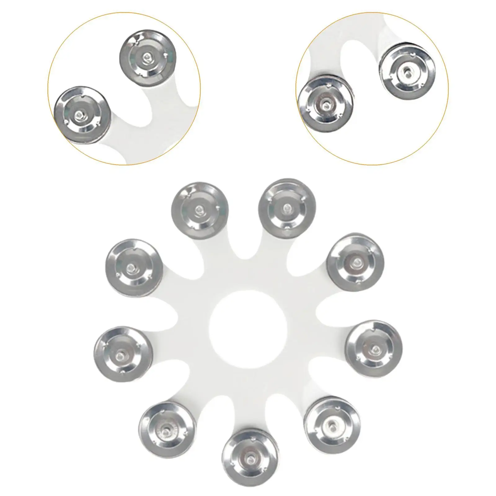 Metal Hi Hat Tambourine Lightweight Drum Cymbals Drum Attachments Multifunction for Concert Party Stage Performance Bar Ensemble
Metal Hi Hat Tambourine Lightweight Drum Cymbals Drum Attachments Multifunction for Concert Party Stage Performance Bar Ensemble