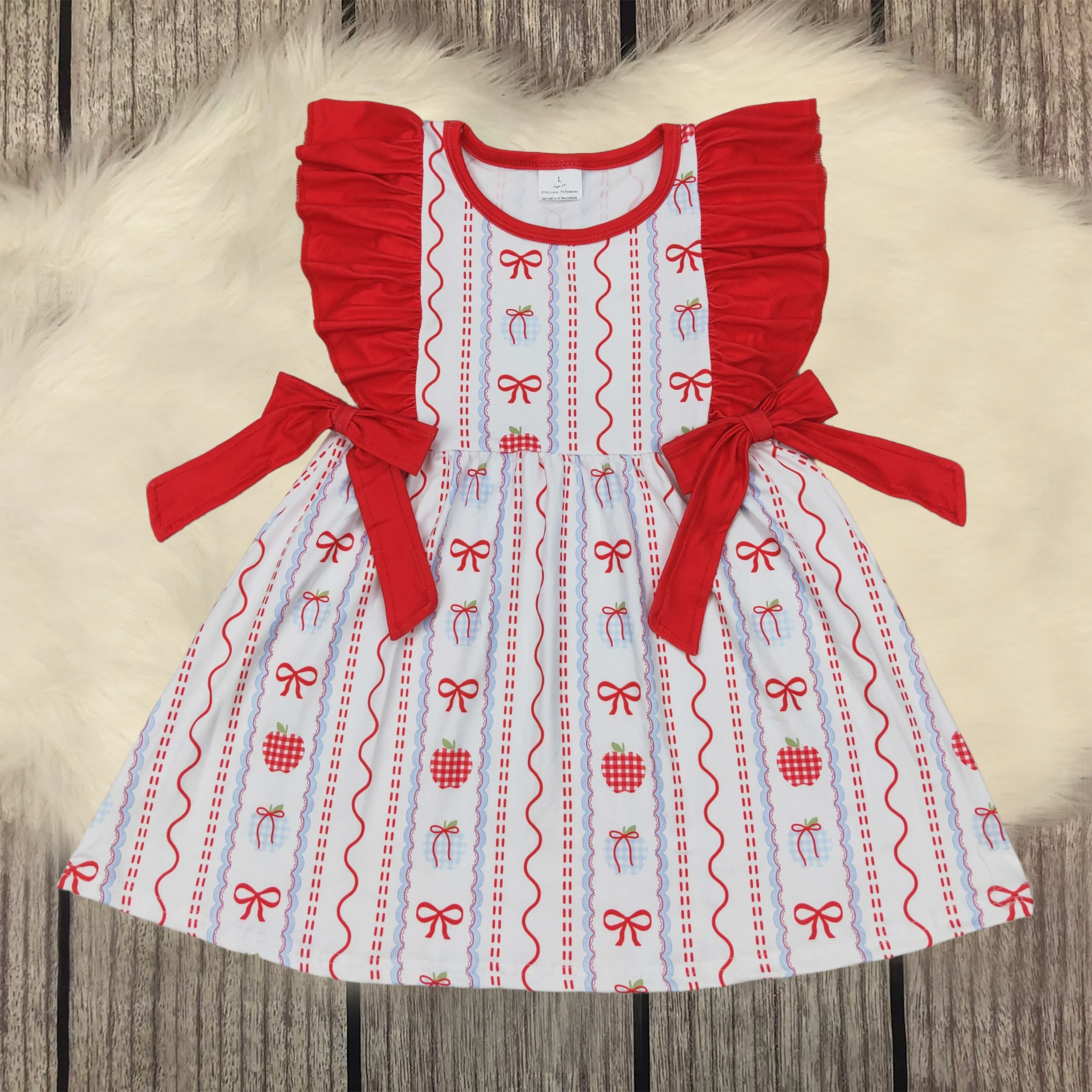 Wholesale Toddler Infant Summer Baby Girls Red Ruffle Sleeveless Gifts Knee Length Dresses Kids Children Back To School Clothing
Wholesale Toddler Infant Summer Baby Girls Red Ruffle Sleeveless Gifts Knee Length Dresses Kids Children Back To School Clothing