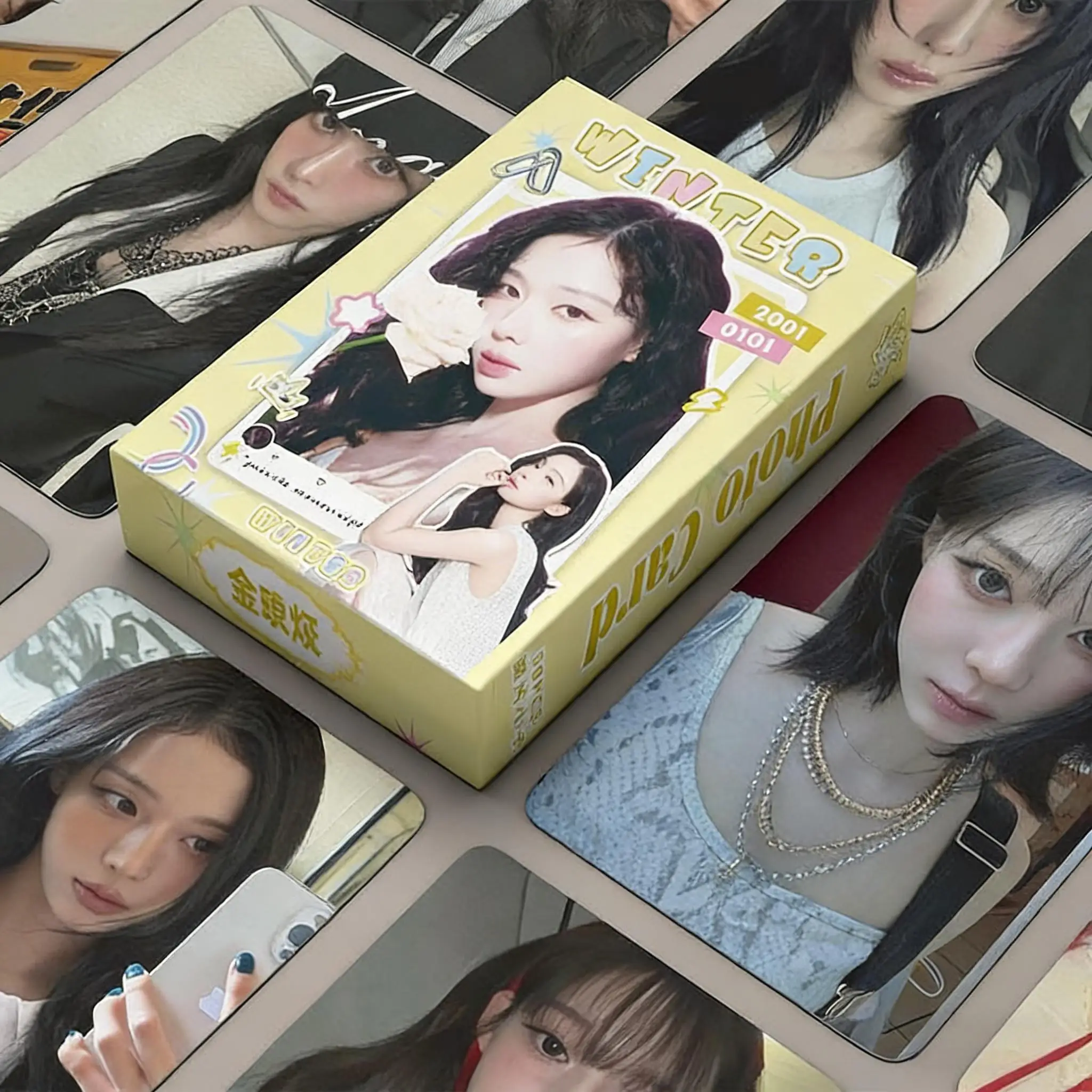 50Pcs/Set Kim Minjeong Laser Lomo Card Korean Star WINTER Mini Postcard HD Photocard Fans Collection Cards
50Pcs/Set Kim Minjeong Laser Lomo Card Korean Star WINTER Mini Postcard HD Photocard Fans Collection Cards