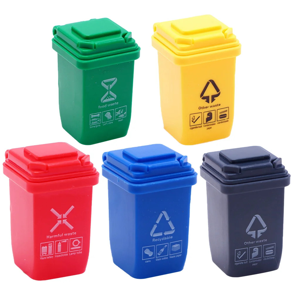 5 Pcs Outdoor Mini Trash Can Dollhouse Miniatures Garbage Rubbish Plastic Bucket
5 Pcs Outdoor Mini Trash Can Dollhouse Miniatures Garbage Rubbish Plastic Bucket