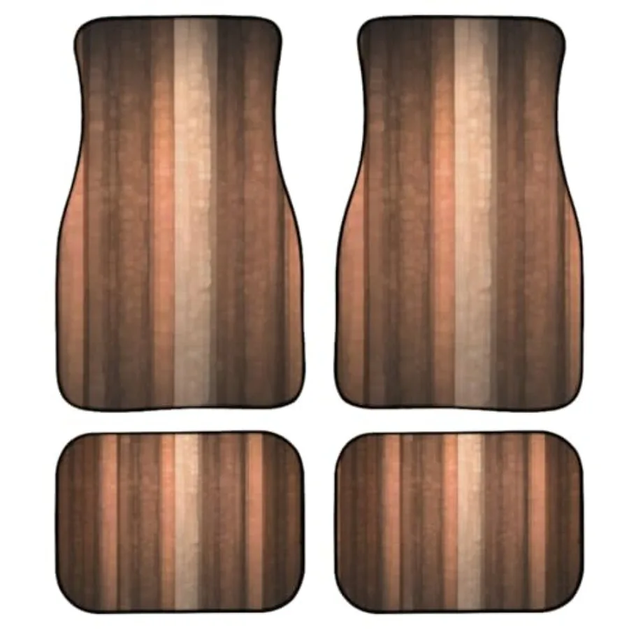Vintage Brown Earth Orange Car Floor Mats, Abstract Copper Cool Glass Stripe Floor Mats for Cars, 4 Pcs Automotive Front Rear F
Vintage Brown Earth Orange Car Floor Mats, Abstract Copper Cool Glass Stripe Floor Mats for Cars, 4 Pcs Automotive Front Rear F