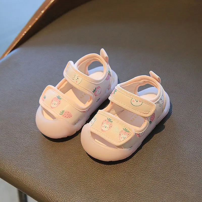 Girls' Cartoon Closed Toe Summer Walking Sandals Soft Sole for Infants 0-2 Years
Girls' Cartoon Closed Toe Summer Walking Sandals Soft Sole for Infants 0-2 Years
