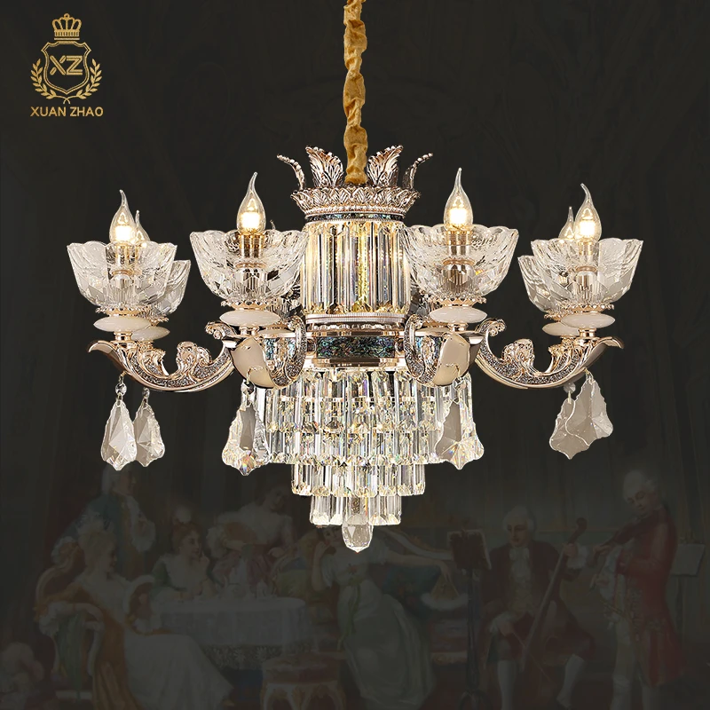 European Style Crystal Glass Chandelier Home Simple Bedroom Living Room Decoration Hotel Pendant Light
European Style Crystal Glass Chandelier Home Simple Bedroom Living Room Decoration Hotel Pendant Light