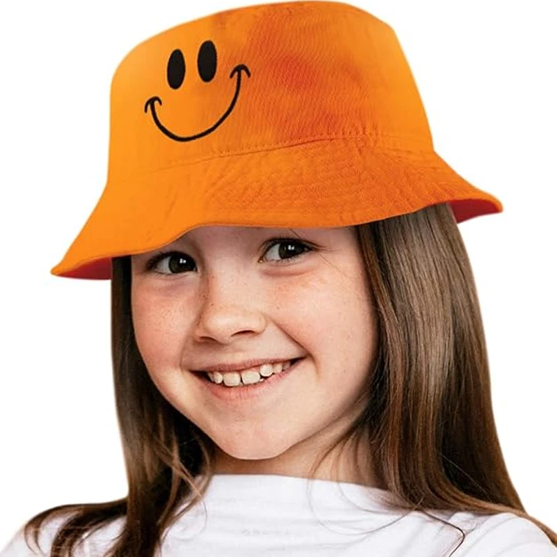 Cotton Summer Bucket Hat for Children Candy Color Outdoor Orange Smile Hat Running Caps Basin Breath Panama Girls Boys Beach Cap
Cotton Summer Bucket Hat for Children Candy Color Outdoor Orange Smile Hat Running Caps Basin Breath Panama Girls Boys Beach Cap