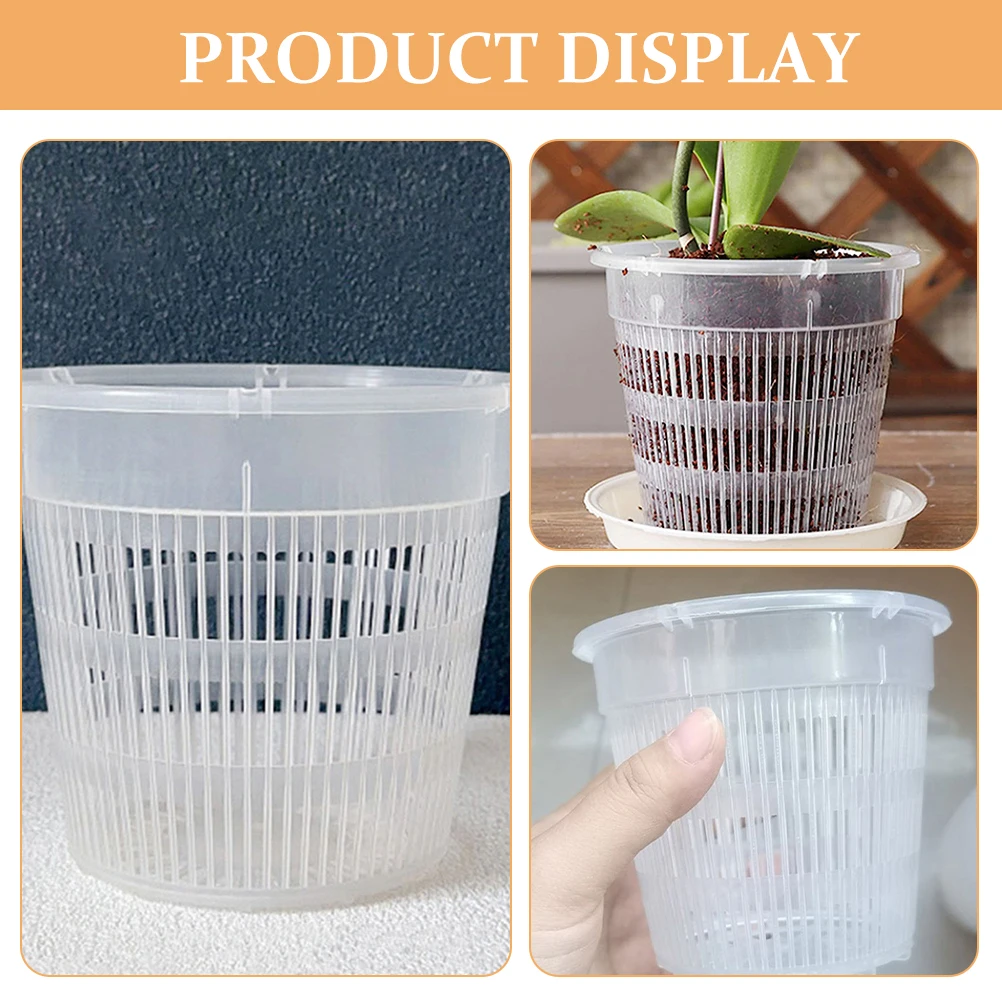 5pcs Root Control Pots Ventilated Orchid Planters Strong PP Nursery Containers Drainage Holes for Plants
5pcs Root Control Pots Ventilated Orchid Planters Strong PP Nursery Containers Drainage Holes for Plants