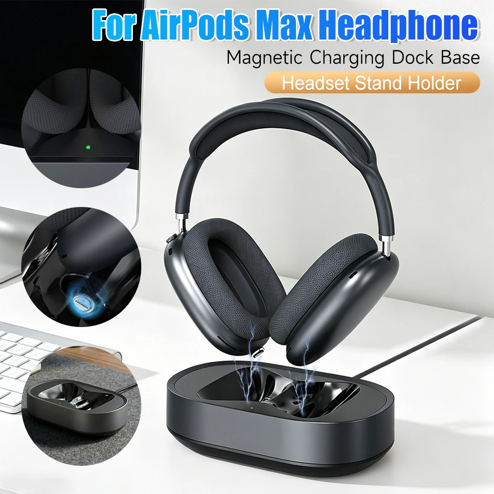 Desktop Headset Holder For AirPods Max USB-C/Lightning Charging Dock Station Portable USB Charger Stand Headphones Accessories
Desktop Headset Holder For AirPods Max USB-C/Lightning Charging Dock Station Portable USB Charger Stand Headphones Accessories