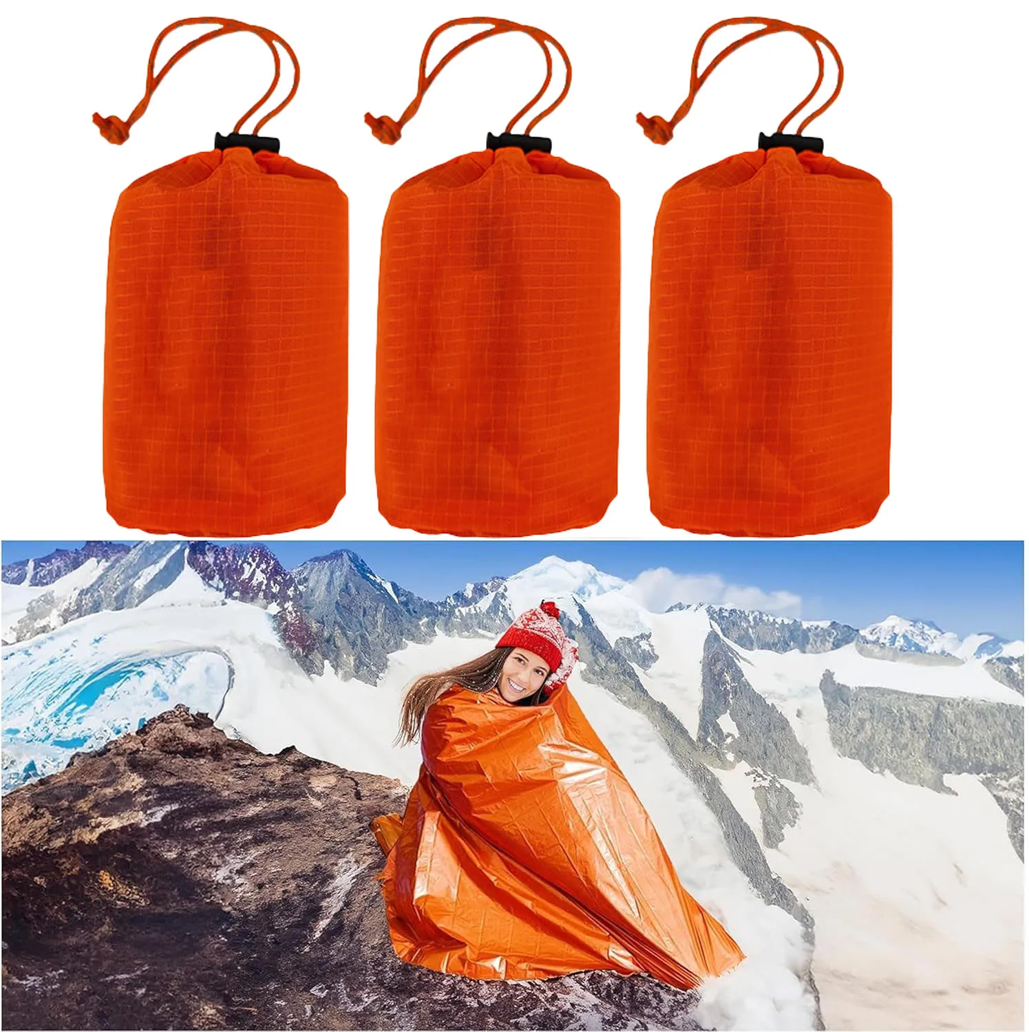 Camping Gear Emergency Sleeping Bag Mylar Blanket First Aid Rescue Kit Keep Warm Thermal Sack Mylar Thermal Blankets Lightweight
Camping Gear Emergency Sleeping Bag Mylar Blanket First Aid Rescue Kit Keep Warm Thermal Sack Mylar Thermal Blankets Lightweight