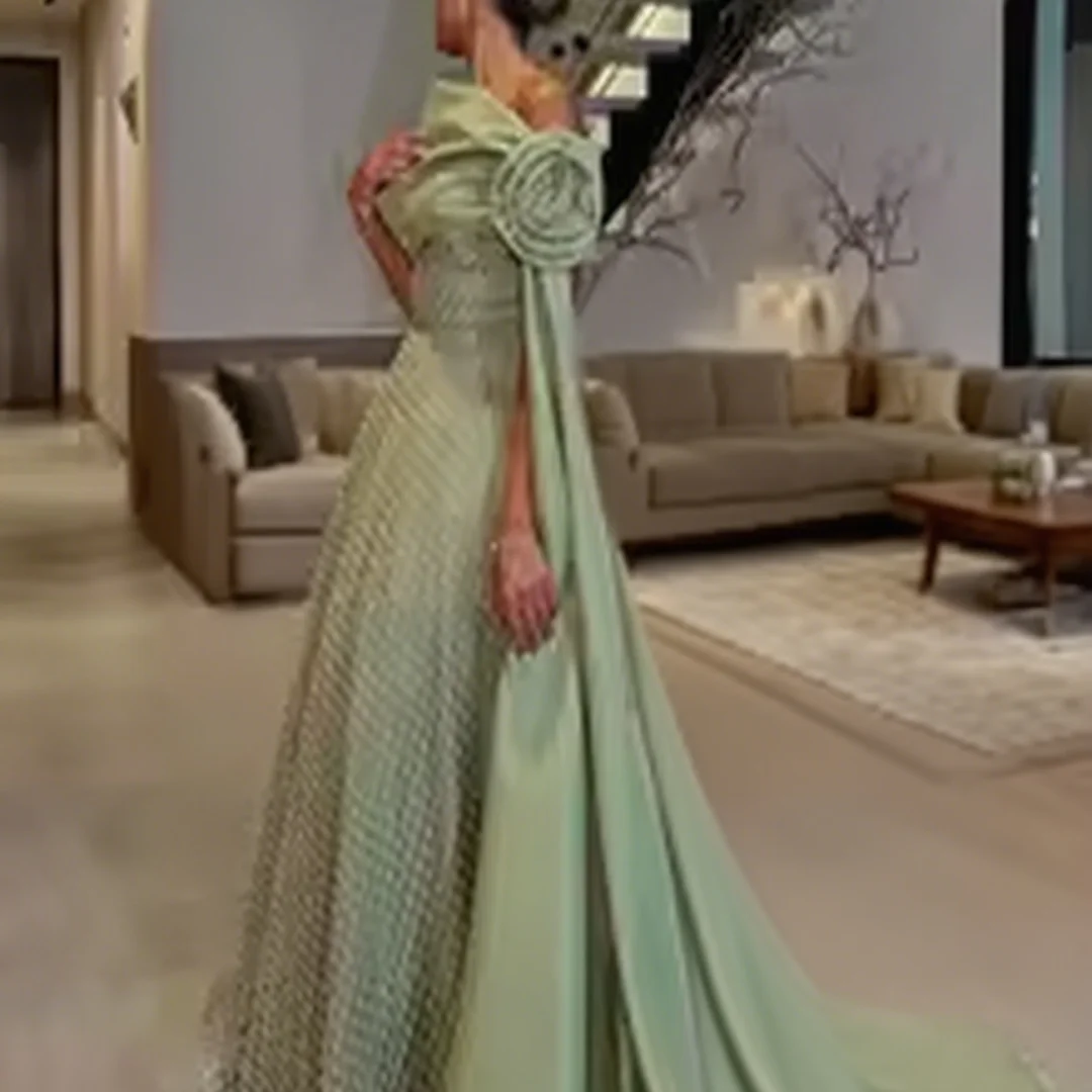 Customized boat-neck pleated off-shoulder A-line ball gown formal evening dresses birthday party prom gowns for women 
Customized boat-neck pleated off-shoulder A-line ball gown formal evening dresses birthday party prom gowns for women