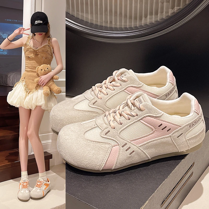 Women's Casual Shoes Flat Sole Lace-up Round Toe Shoes Women Leisure Dress Spring New Comfortable Breathable Zapatillas De Mujer
Women's Casual Shoes Flat Sole Lace-up Round Toe Shoes Women Leisure Dress Spring New Comfortable Breathable Zapatillas De Mujer