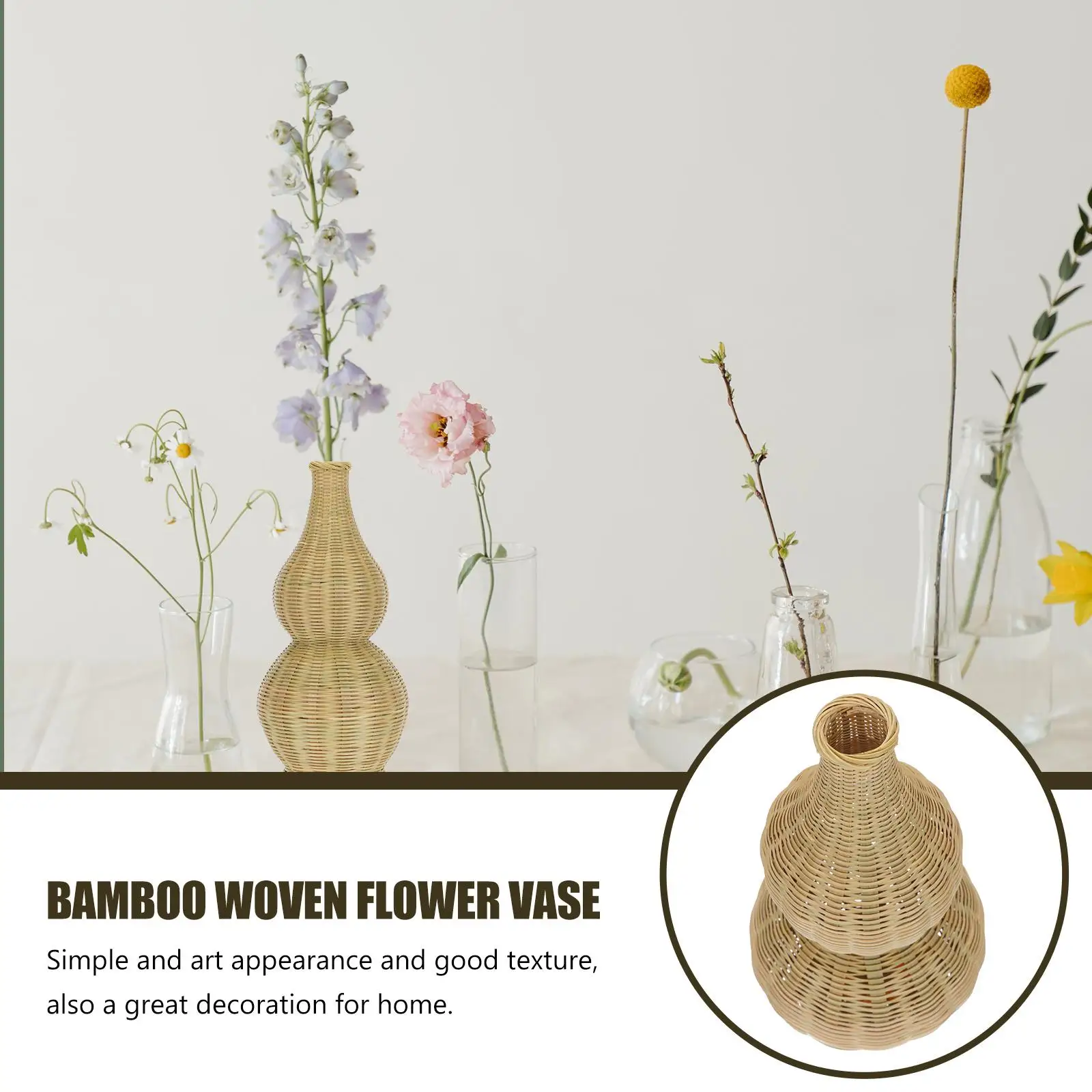 Bamboo Flower Indoor Plants Container Flower Eco Friendly Bamboo Flowerpot Home Plant Basket Weaving Basket Decor
Bamboo Flower Indoor Plants Container Flower Eco Friendly Bamboo Flowerpot Home Plant Basket Weaving Basket Decor