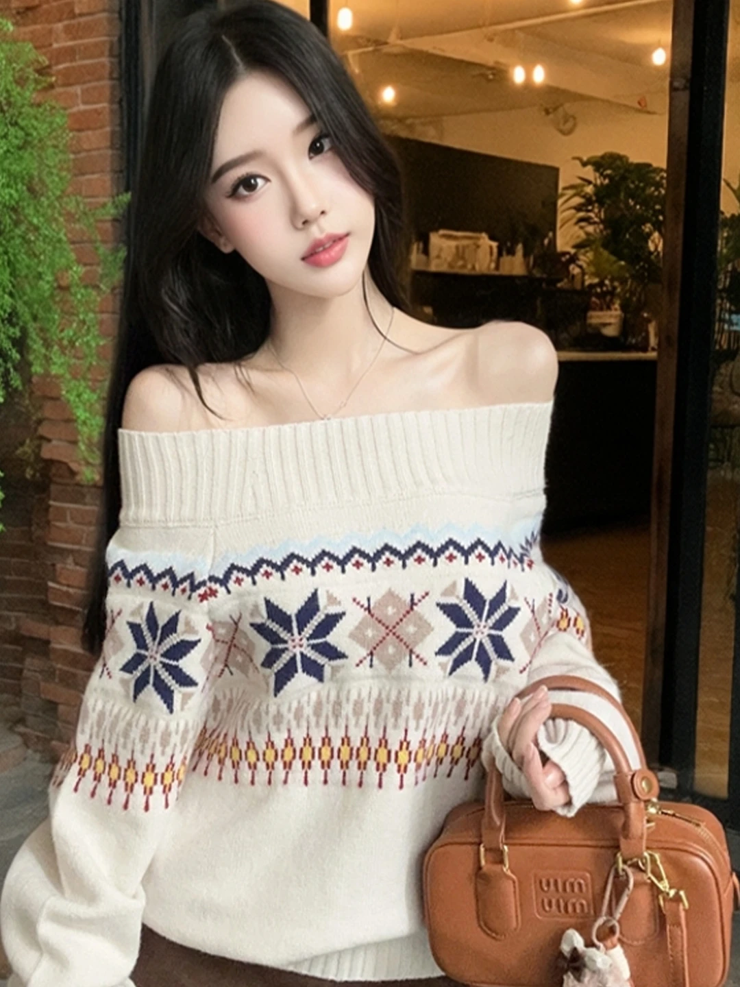 Винтажный свитер в стиле Fair Isle с открытыми плечами, утепленный, осенне-зимний, свободного кроя, женский, премиум-класса, винтажный стиль, длинный рукав
Винтажный свитер в стиле Fair Isle с открытыми плечами, утепленный, осенне-зимний, свободного кроя, женский, премиум-класса, винтажный стиль, длинный рукав